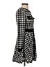 Shein Houndstooth Black Casual Dress Size S - photo 4