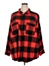Ava & Viv Plaid Red Long Sleeve Button-Down Shirt Size 22 (estimated) - photo 1