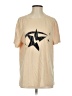 Unbranded Stars Tan Short Sleeve T-Shirt Size S - photo 1