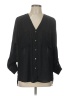 H&M 100% Polyester Polka Dots Black 3/4 Sleeve Blouse Size 12 - photo 1