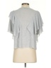 MNG Suit Silver Short Sleeve Blouse Size XS - photo 2