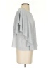 MNG Suit Silver Short Sleeve Blouse Size XS - photo 4