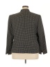 Kasper 100% Polyester Houndstooth Gray Blazer Size 20W - photo 2