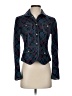 Marc by Marc Jacobs 100% Cotton Paisley Blue Blazer Size 2 - photo 1