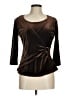 Elementz Brown 3/4 Sleeve Top Size M (petite) - photo 1