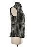 Coldwater Creek Houndstooth Black Vest Size S - photo 4