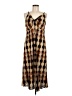 CAbi 100% Polyester Argyle Brown Casual Dress Size M - photo 1