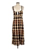 CAbi 100% Polyester Argyle Brown Casual Dress Size M - photo 2