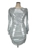 Venus Metallic Silver Cocktail Dress Size XL - photo 1