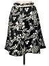 Notations 100% Polyester Print Black Casual Skirt Size M (petite) - photo 1