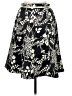 Notations 100% Polyester Print Black Casual Skirt Size M (petite) - photo 2