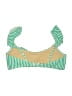Unbranded Stripes Green Swimsuit Top Size XS (estimated) - photo 2