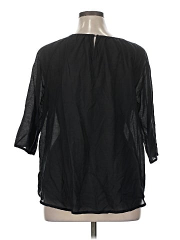 CALVIN KLEIN JEANS 3/4 Sleeve Blouse (view 2)