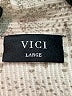 VICI Metallic Ivory 3/4 Sleeve Button-Down Shirt Size L - photo 7