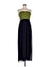 En Focus Studio Chevron-herringbone Blue Cocktail Dress Size 10 - photo 1