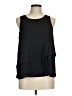 Elle 100% Polyester Black Sleeveless Blouse Size M - photo 1