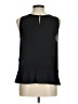Elle 100% Polyester Black Sleeveless Blouse Size M - photo 2