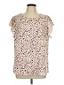 Shein Curve Ivory Short Sleeve Blouse Size 12 Plus (0) - photo 1
