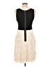 BCBGMAXAZRIA 100% Silk Ivory Cocktail Dress Size 12 - photo 2