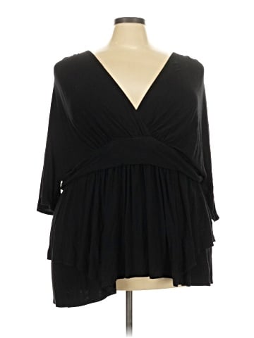 Kiyonna 3/4 Sleeve Blouse (view 1)