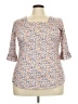 Unbranded Tan 3/4 Sleeve Blouse Size 2X (estimated) - photo 1