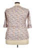 Unbranded Tan 3/4 Sleeve Blouse Size 2X (estimated) - photo 2