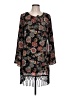 Bebop 100% Polyester Paisley Black Casual Dress Size L - photo 1