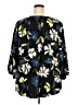Evri 100% Rayon Black 3/4 Sleeve Blouse Size 2X - photo 2