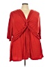 Kiyonna Red 3/4 Sleeve Blouse Size 30 - 32 Plus - photo 1