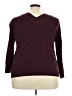 City Chic Burgundy Pullover Sweater Size 20 Plus (L) - photo 2