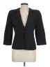 Emporio Armani 100% Cupro Black Blazer Size 10 - photo 1