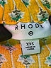 Rhode 100% Rayon Print Yellow Casual Skirt Size XXS - photo 4
