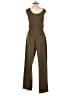 Natural Reflections Solid Brown Green Jumpsuit Size S - photo 2