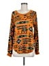 Wrangler Retro Print Orange Pullover Sweater Size M - photo 1