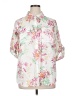 Croft & Barrow White 3/4 Sleeve Button-Down Shirt Size 1X - photo 1