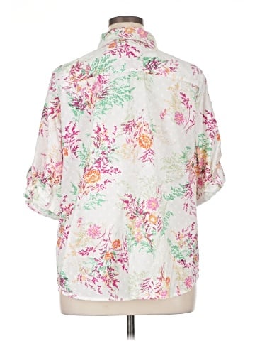 Croft & Barrow 3/4 Sleeve Button-Down Shirt (view 2)