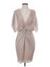 Karlie Metallic Silver Cocktail Dress Size S (estimated) - photo 1