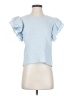 Drew 100% Cotton Blue Short Sleeve Top Size XS - photo 1
