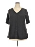 Torrid Gray Short Sleeve Henley Size 2X Plus (2) - photo 1
