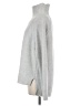 Olivia Grey Solid Silver Turtleneck Sweater Size M - photo 5