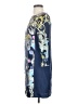 Tibi 100% Silk Graphic Blue Cocktail Dress Size 4 - photo 5