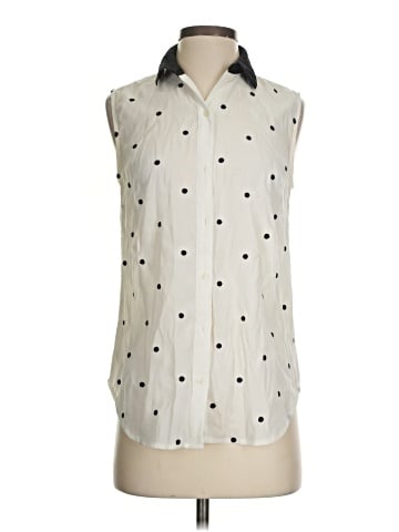 Ann Taylor Factory Sleeveless Button-Down Shirt (view 1)
