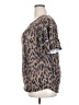 Bibi Animal Print Brown Short Sleeve T-Shirt Size XXL (estimated) - photo 5
