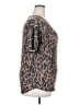 Bibi Animal Print Brown Short Sleeve T-Shirt Size XXL (estimated) - photo 4