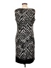 Mario Serrani Graphic Black Cocktail Dress Size 12 - photo 2