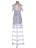 Self-Portrait 100% Polyester Gray Purple Cocktail Dress Size 4 - photo 2