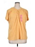 Berkley Jensen Yellow Short Sleeve Blouse Size XXL - photo 1
