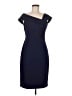Vince Camuto 100% Polyester Solid Blue Cocktail Dress Size 8 - photo 1