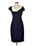 Vince Camuto 100% Polyester Solid Blue Cocktail Dress Size 8 - photo 2