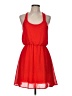 Dee Elle Solid Red Casual Dress Size M - photo 1